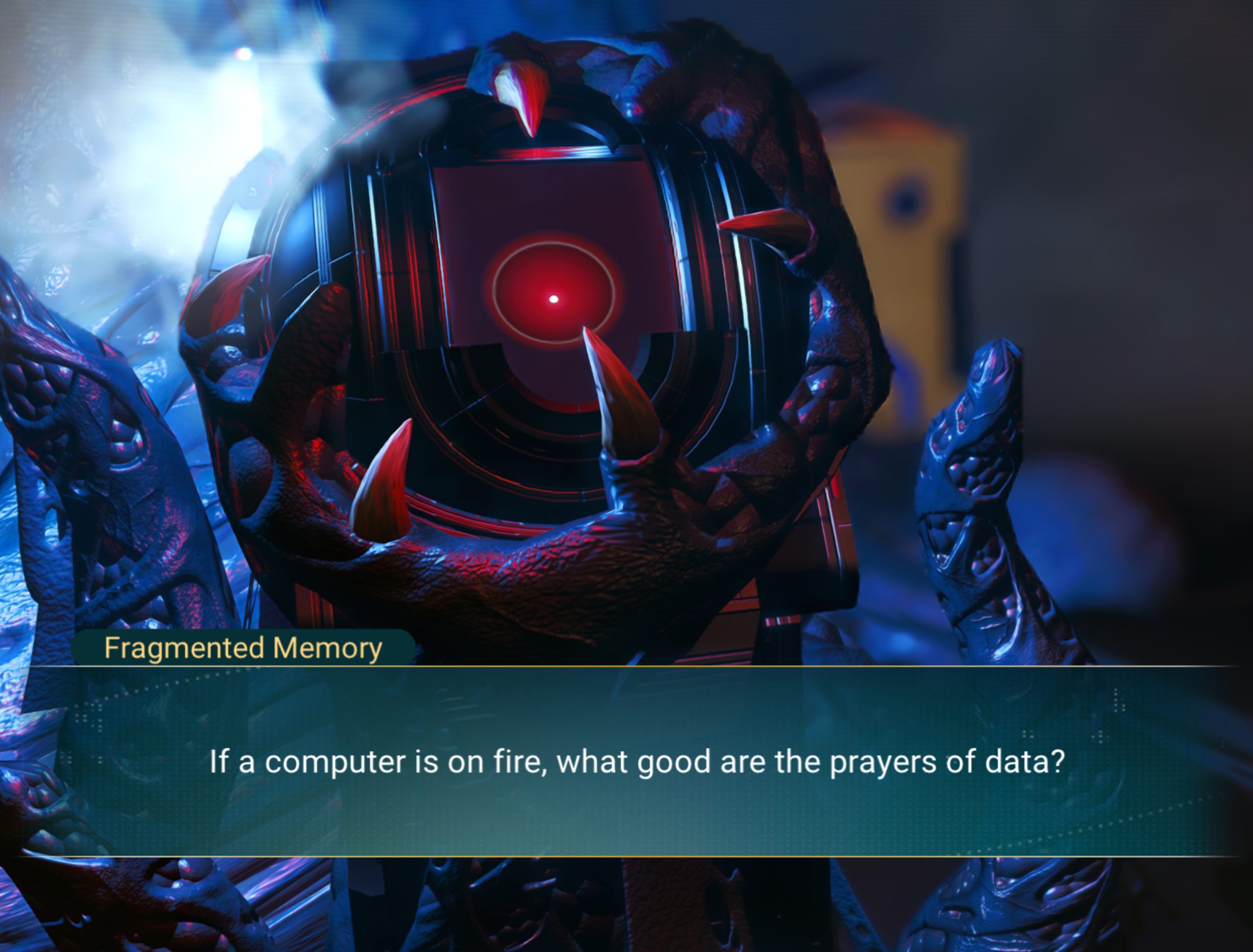 “If a computer is on fire, what good are the prayers of data?”